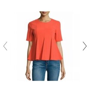 Opening Ceremony Orange Peplum Top